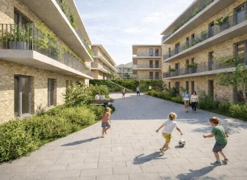 Leipziger Straße 88 — Visualisierung Innenhof Bockenheim
