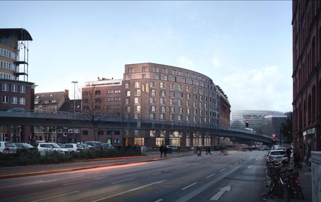 Hamburg Amsinckstraße 18-22 — Architektur-Visualisierung