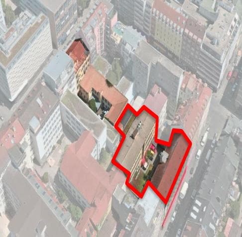 Luftbild Grundstück mit Bestand