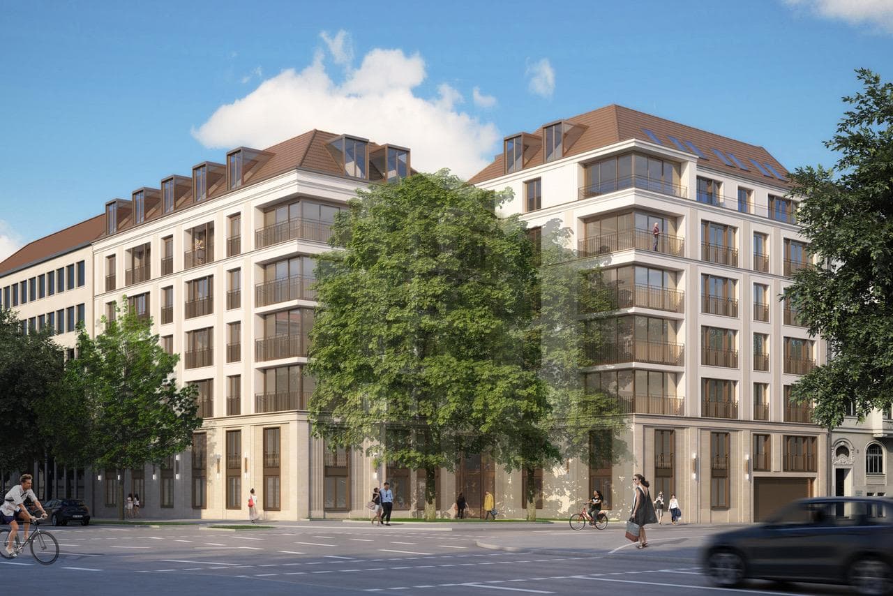 Premium-Architektur Prinzregentenstraße — Tageslicht